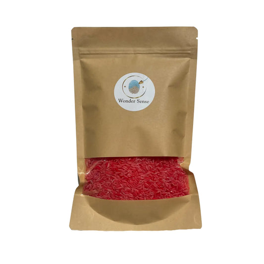 Rood 500g - sensorische speelrijst Wonder Sense