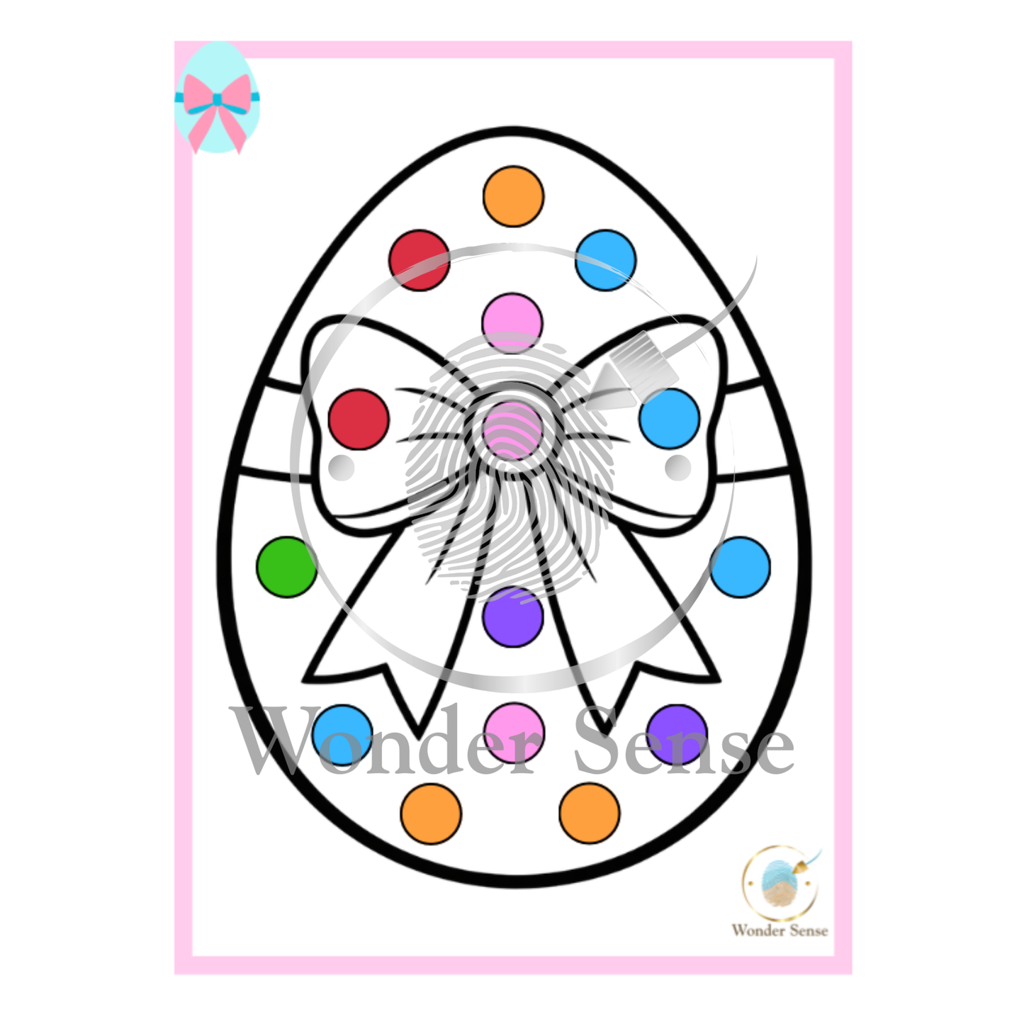 Digitale opdrachtkaartjes Pasen - Fijnmotorisch magneetspel Wonder Sense