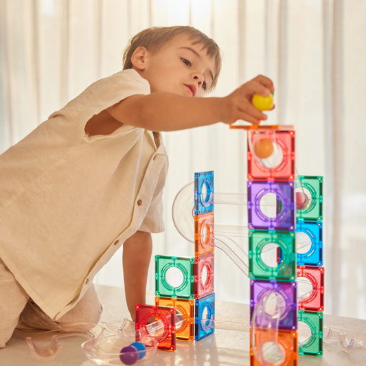 Cleverclixx Ball Run Compact Pack (60 delig) - Magnetische tegels