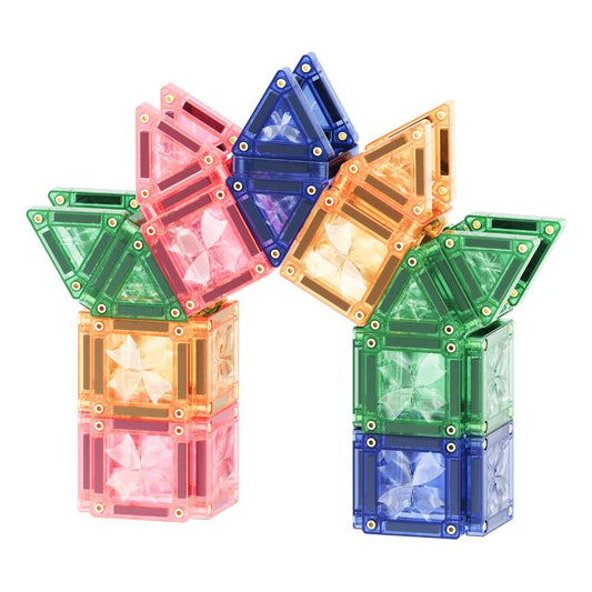 Cleverclixx Mini Tiles Pack Pastel (28 delig) - Magnetische tegels (compact)