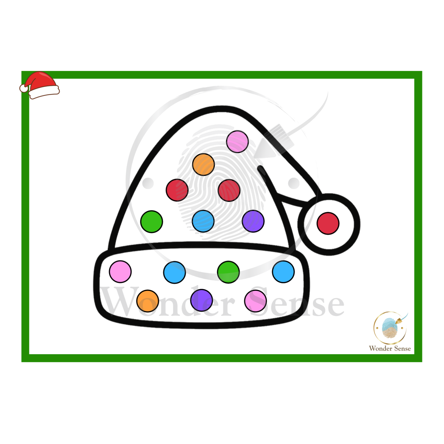 Digitale opdrachtkaartjes Kerst - Fijnmotorisch magneetspel Wonder Sense