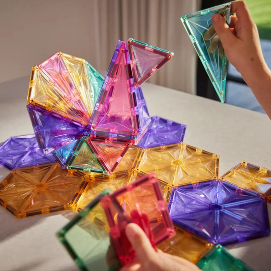 Cleverclixx Geo Pack Pastel (45 delig) - Magnetische tegels Wonder Sense