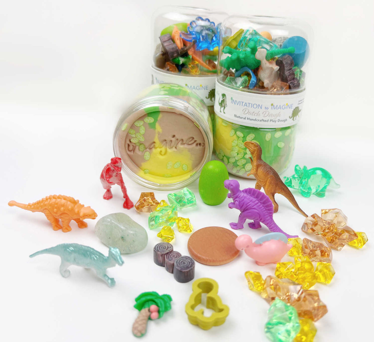 Dinosaur Play Pot - Dutch Dough