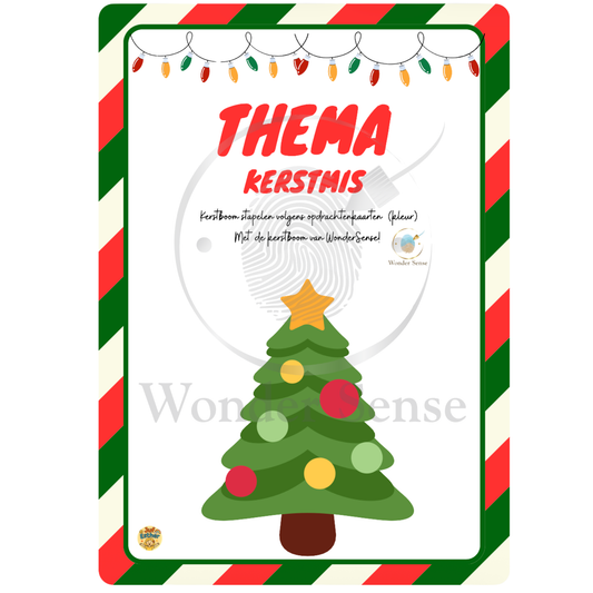 Digitale Opdrachtkaarten – Sorteer Kerstbomen Wonder Sense