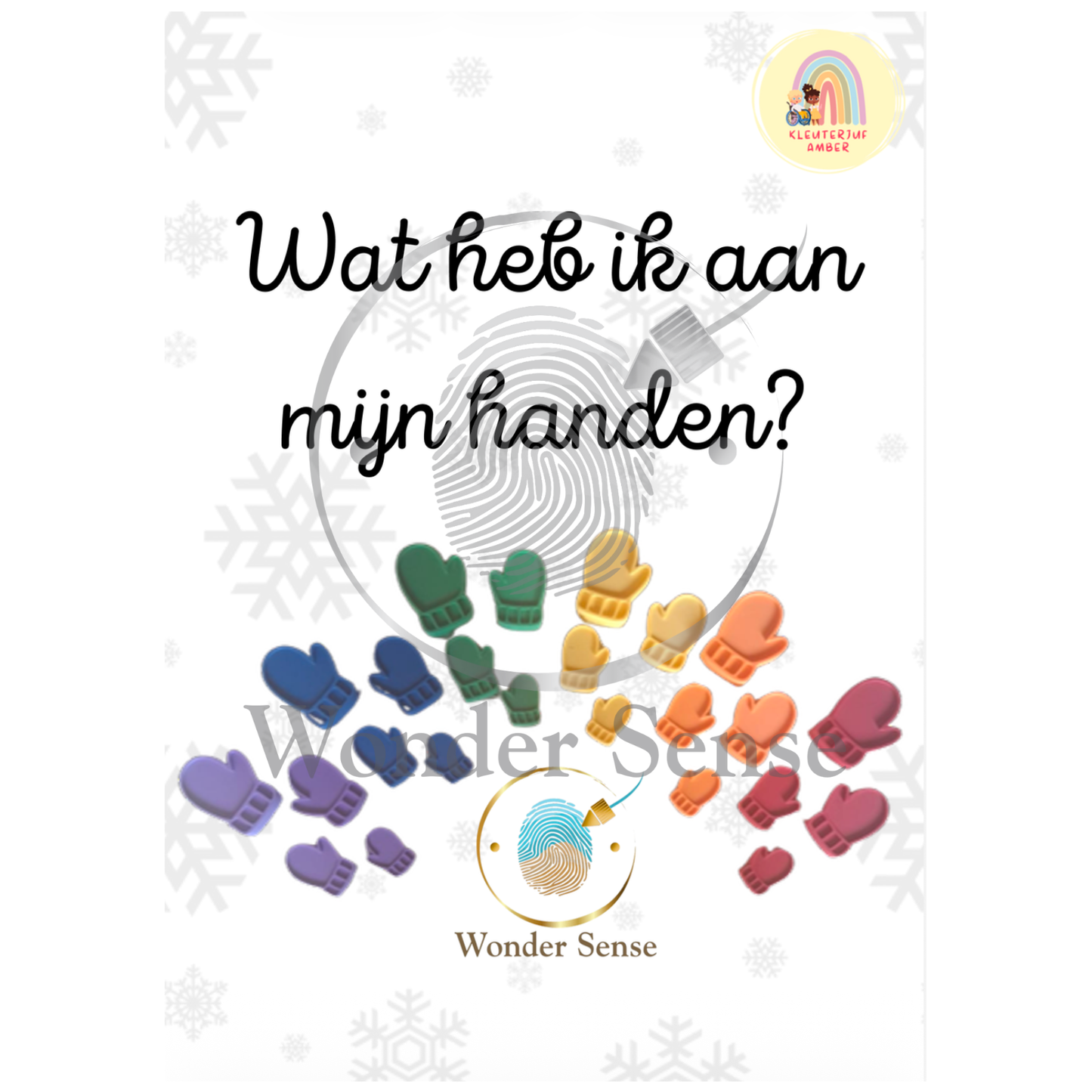 Digitale Opdrachtkaarten wanten – sorteer- / stapelspel