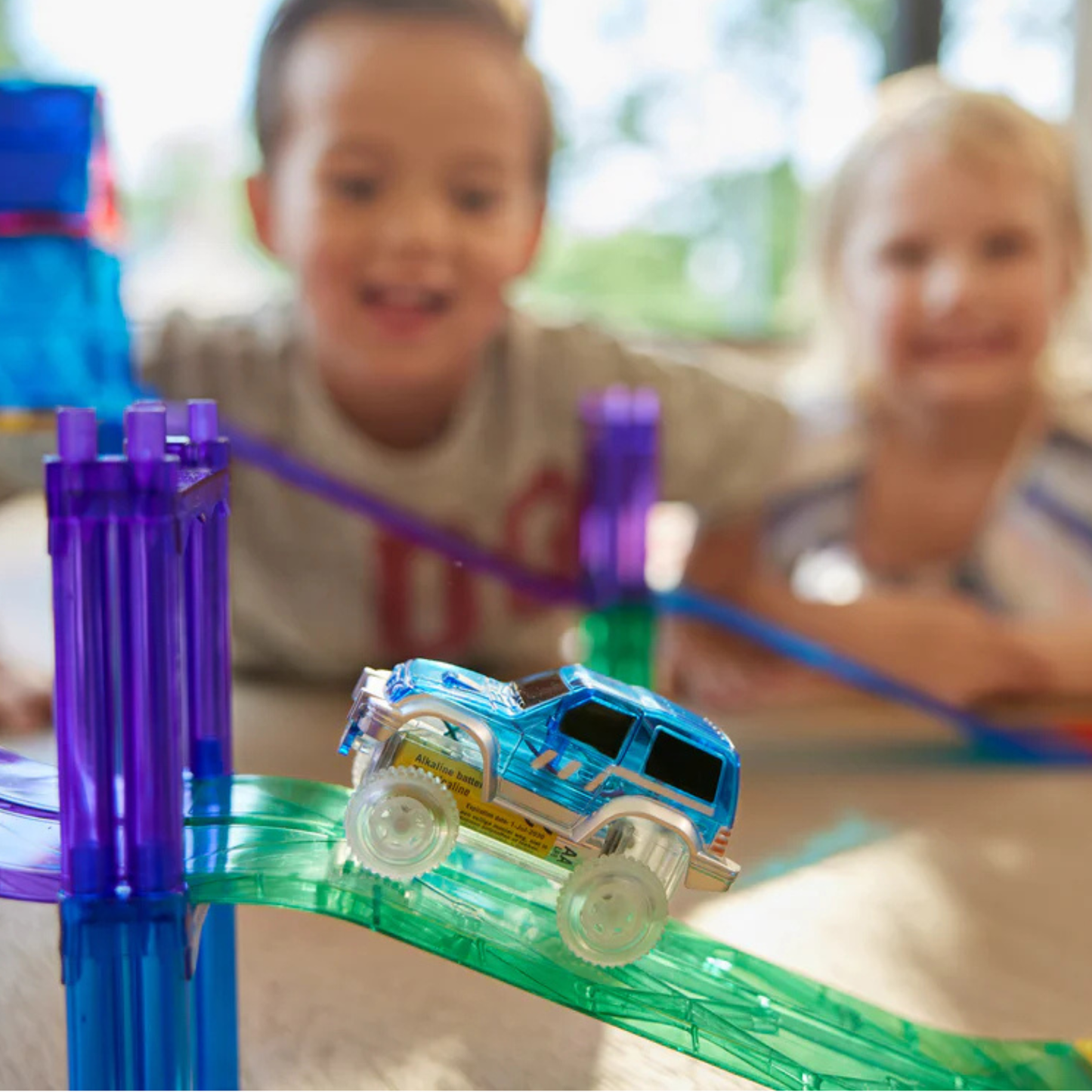Cleverclixx Race Track Pack (65 delig) - Magnetische tegels