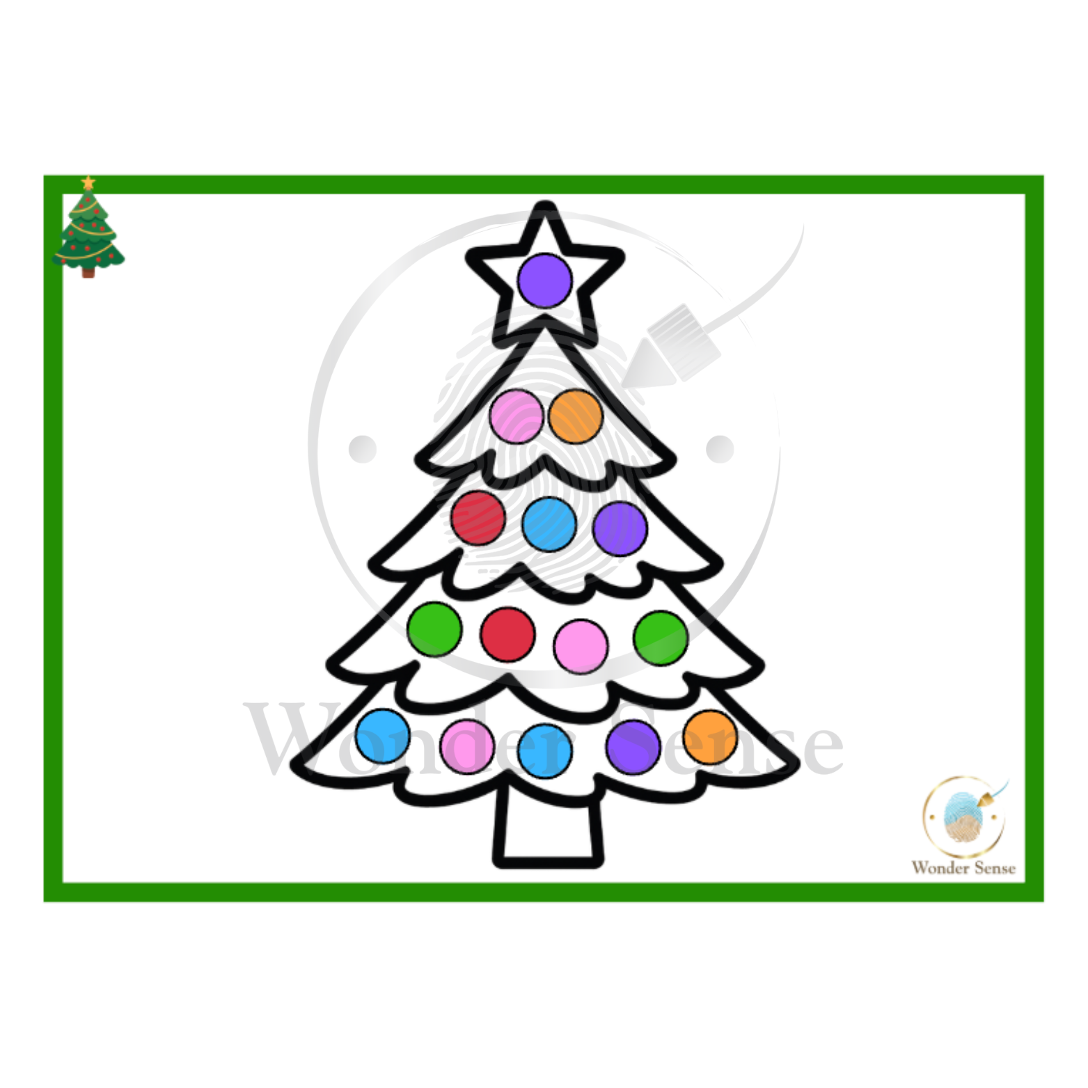 Digitale opdrachtkaartjes Kerst  - Fijnmotorisch magneetspel Wonder Sense